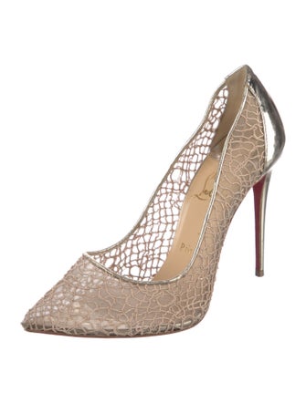 Christian Louboutin Mesh Mesh Accents Pumps