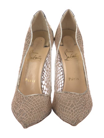 Christian Louboutin Mesh Mesh Accents Pumps