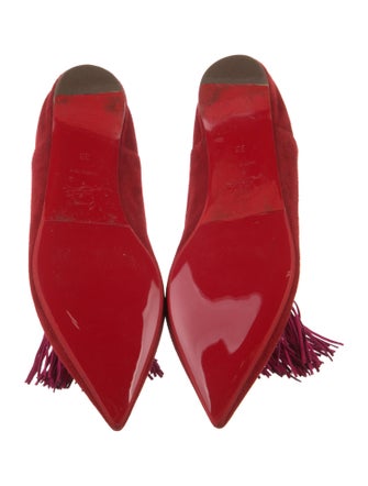 Gucci Spike Accents Suede Flats