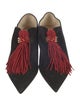 Christian Louboutin Spike Accents Suede Mules