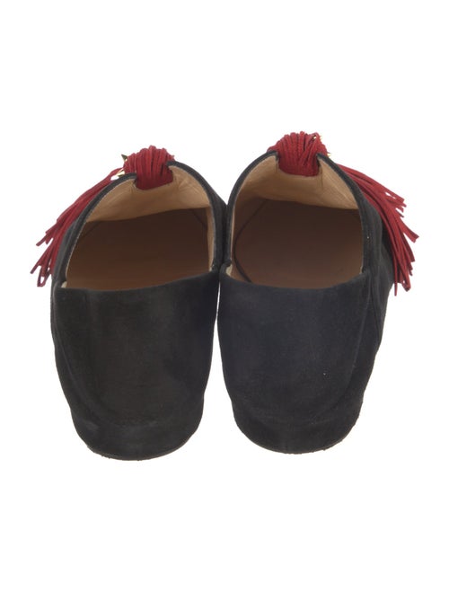 Christian Louboutin Spike Accents Suede Mules