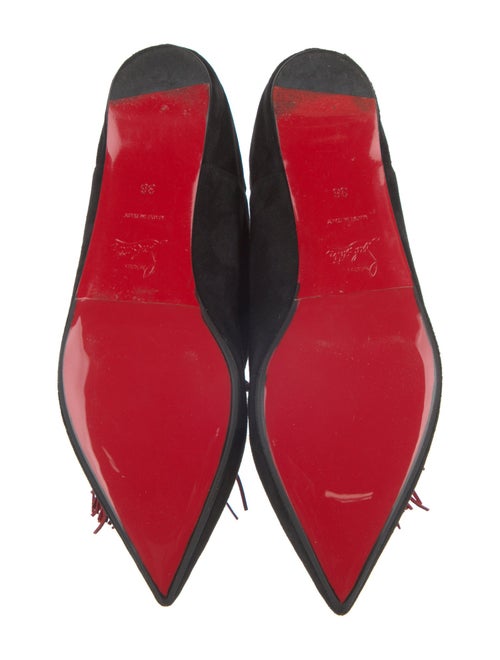 Christian Louboutin Spike Accents Suede Mules