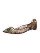 Christian Louboutin Mesh Printed Ballet Flats