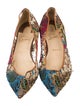 Christian Louboutin Mesh Printed Ballet Flats