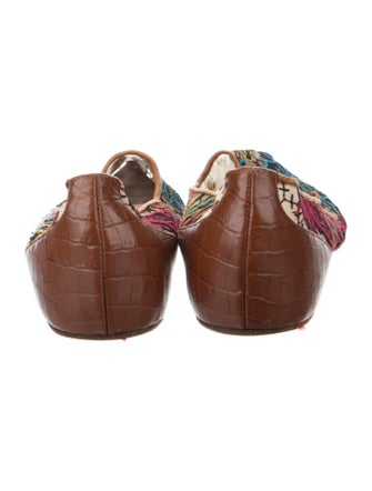 Christian Louboutin Mesh Printed Ballet Flats