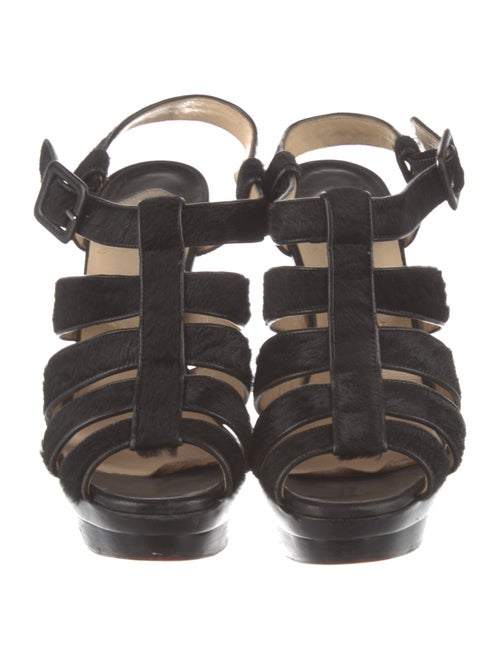 Christian Louboutin Ponyhair Gladiator Sandals