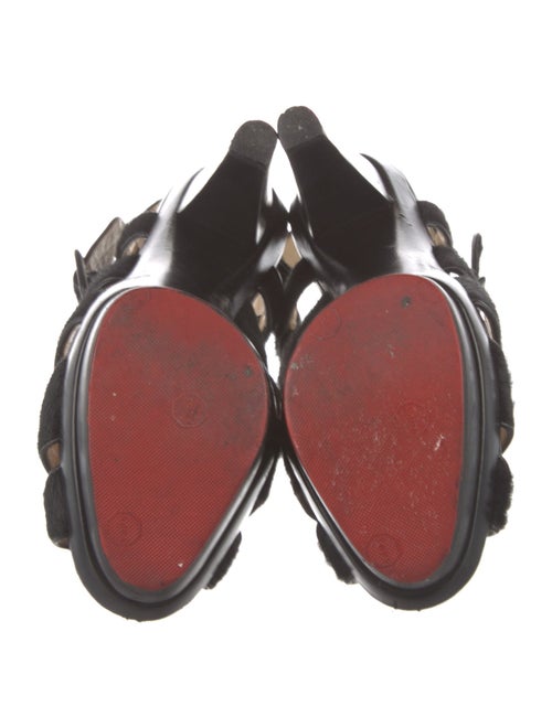 Christian Louboutin Ponyhair Gladiator Sandals