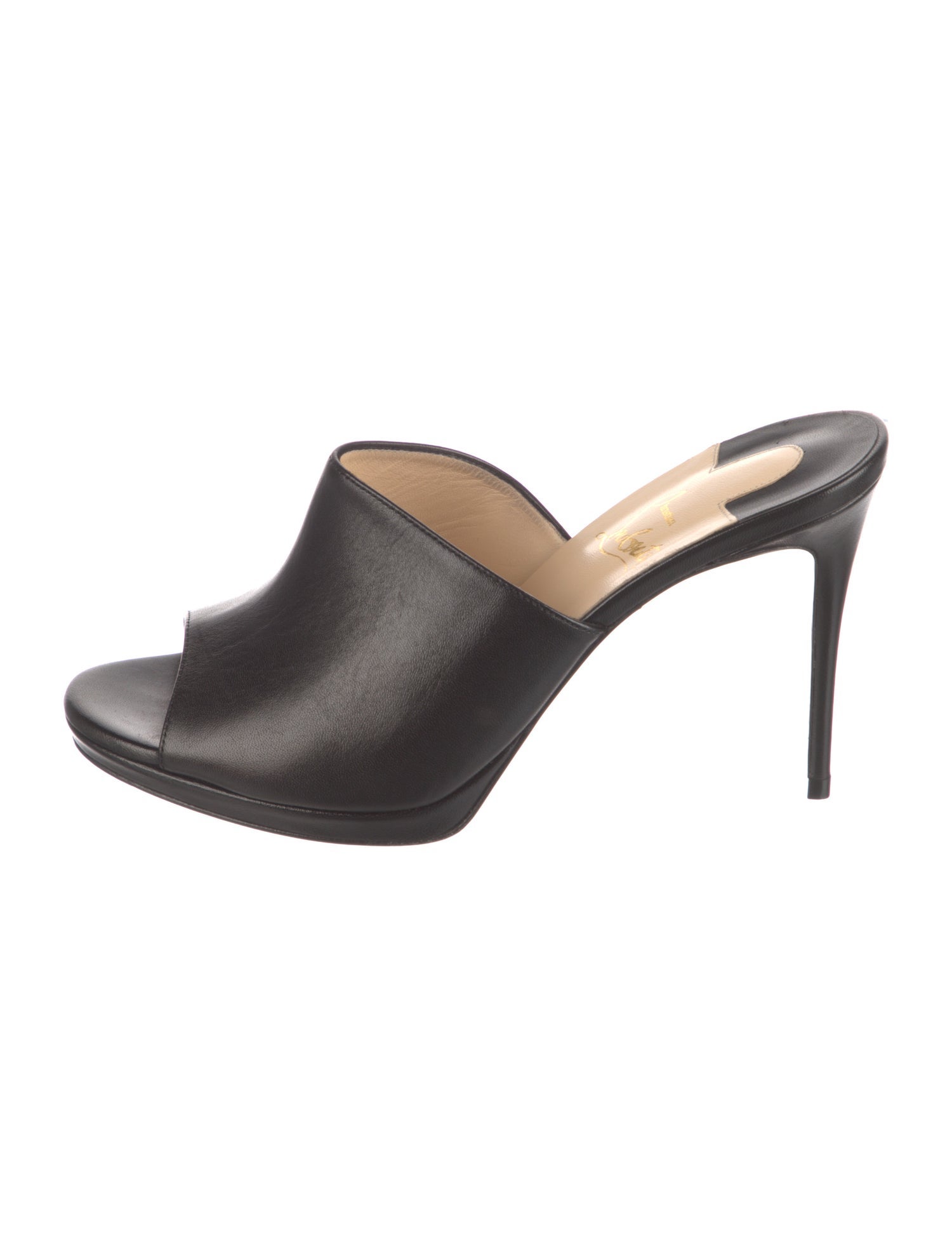 Christian Louboutin Leather Slides