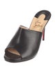 Christian Louboutin Leather Slides