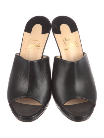 Christian Louboutin Leather Slides