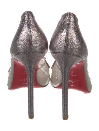 Christian Louboutin Mesh Striped Pumps