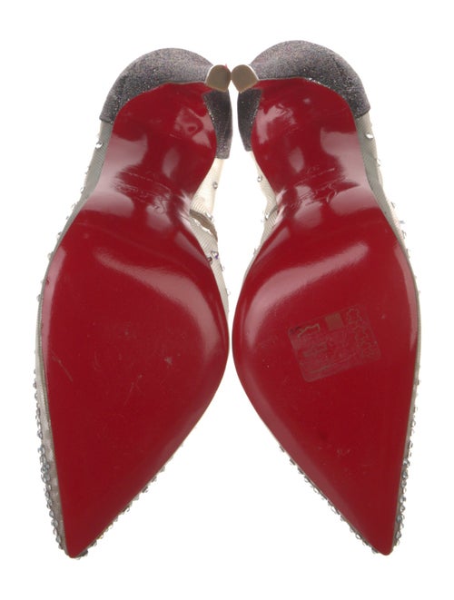 Christian Louboutin Mesh Striped Pumps