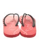 Christian Louboutin Rubber Studded Accents Flip Flops
