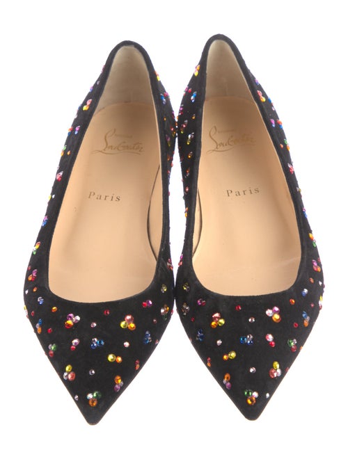 Christian Louboutin Suede Printed Flats