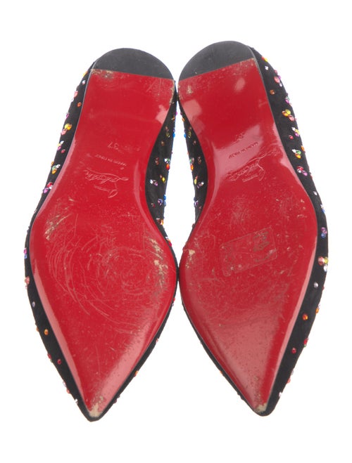 Christian Louboutin Suede Printed Flats