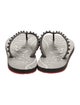Christian Louboutin Rubber Studded Accents Flip Flops