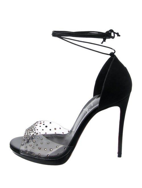 Christian Louboutin PVC Glitter Accents Sandals