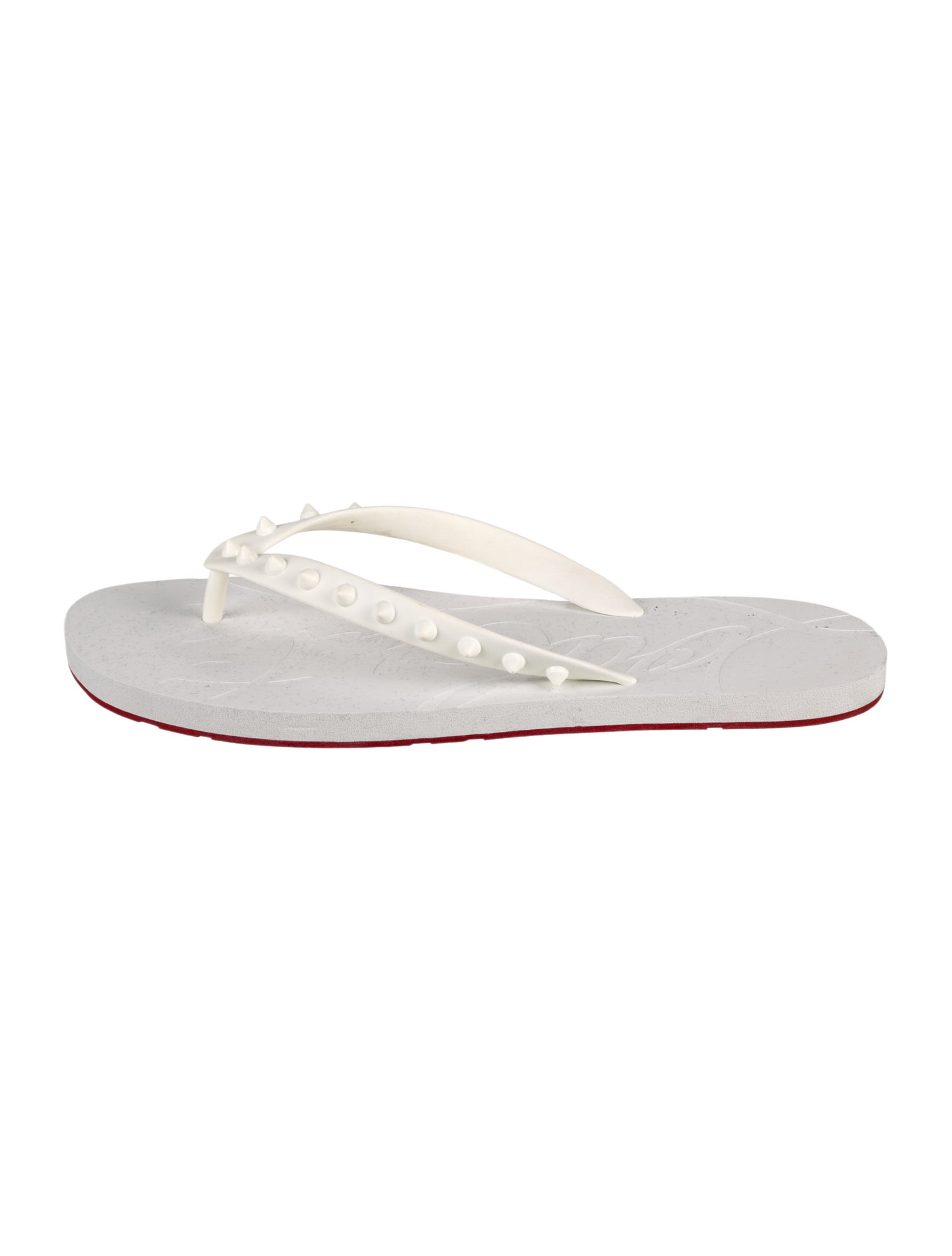 Christian Louboutin Patent Leather Flip Flops