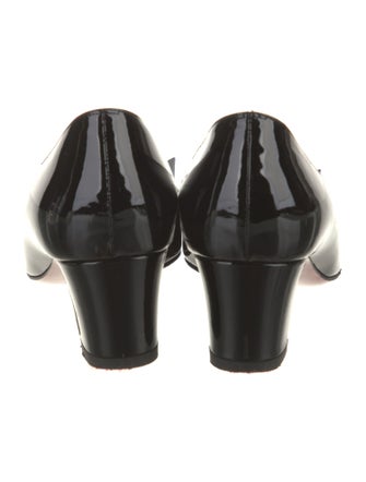 Christian Louboutin Patent Leather Studded Accents Pumps