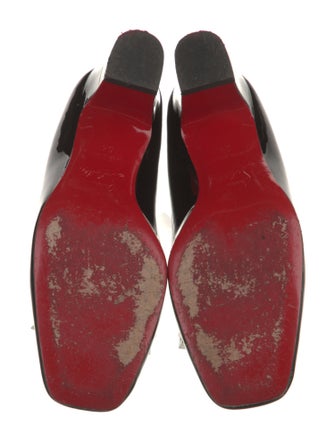 Christian Louboutin Patent Leather Studded Accents Pumps