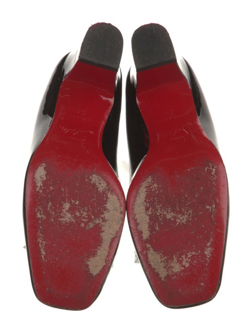 Christian Louboutin Patent Leather Studded Accents Pumps
