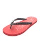 Christian Louboutin Spike Accents Rubber Flip Flops