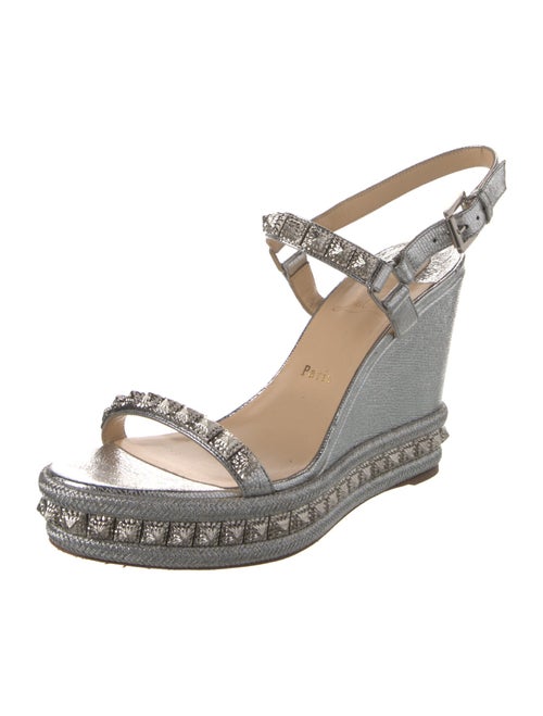 Christian Louboutin Rockstud Spike Leather Espadrilles