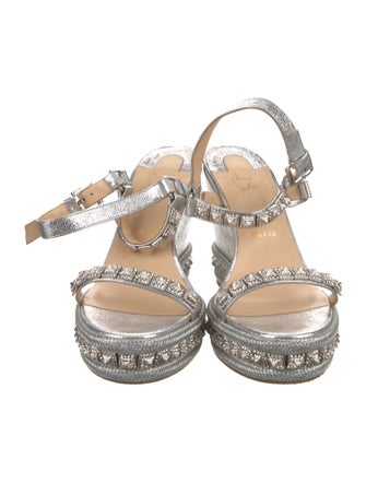 Christian Louboutin Rockstud Spike Leather Espadrilles