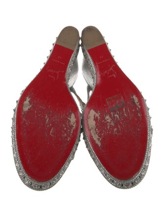 Christian Louboutin Rockstud Spike Leather Espadrilles