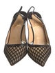Christian Louboutin Mesh Mesh Accents Slingback Pumps