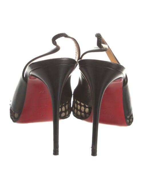 Christian Louboutin Mesh Mesh Accents Slingback Pumps
