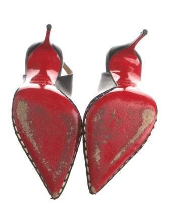 Christian Louboutin Mesh Mesh Accents Slingback Pumps