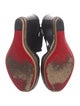 Christian Louboutin Leather Chain-Link Accents Sandals