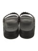 Christian Louboutin Leather Studded Accents Slides