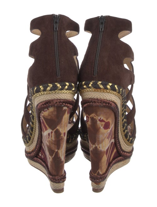 Christian Louboutin Suede Printed Espadrilles