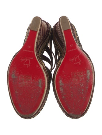 Christian Louboutin Suede Printed Espadrilles