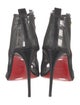 Christian Louboutin Mesh Leather Trim Embellishment T-Strap Pumps