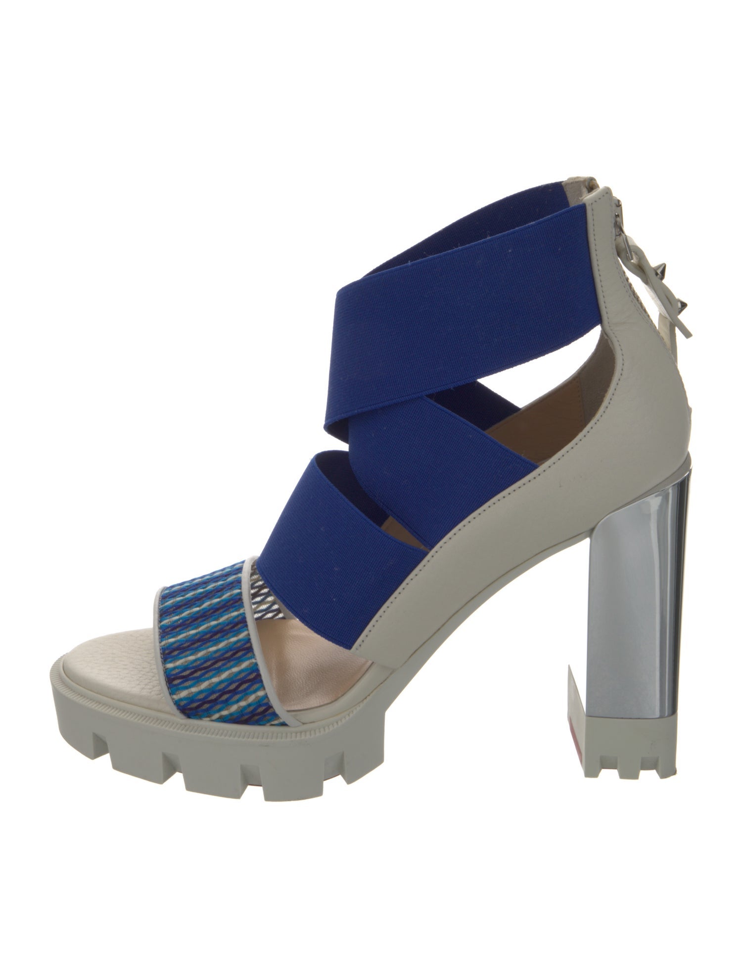 Christian Louboutin Colorblock Pattern Sandals