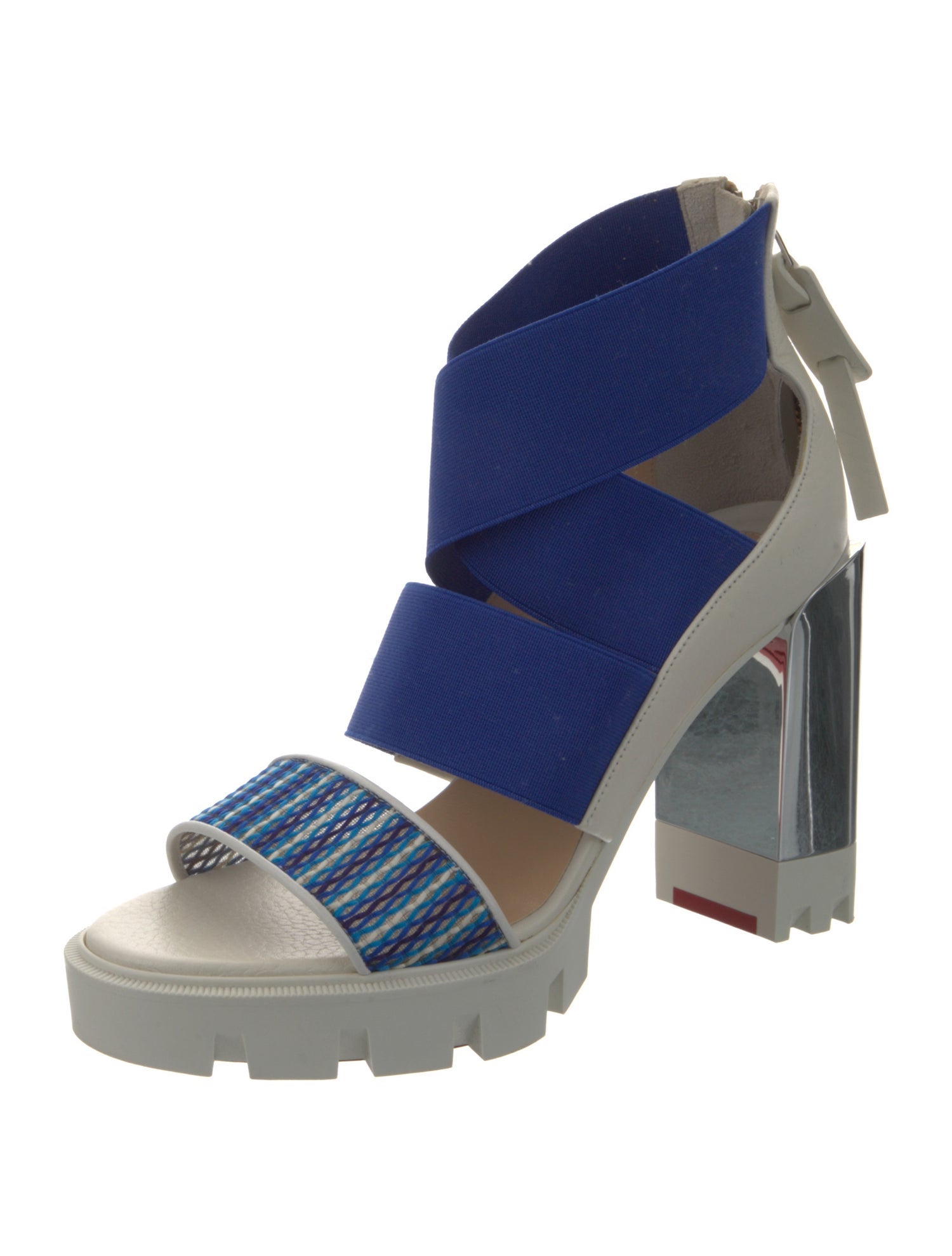 Christian Louboutin Colorblock Pattern Sandals