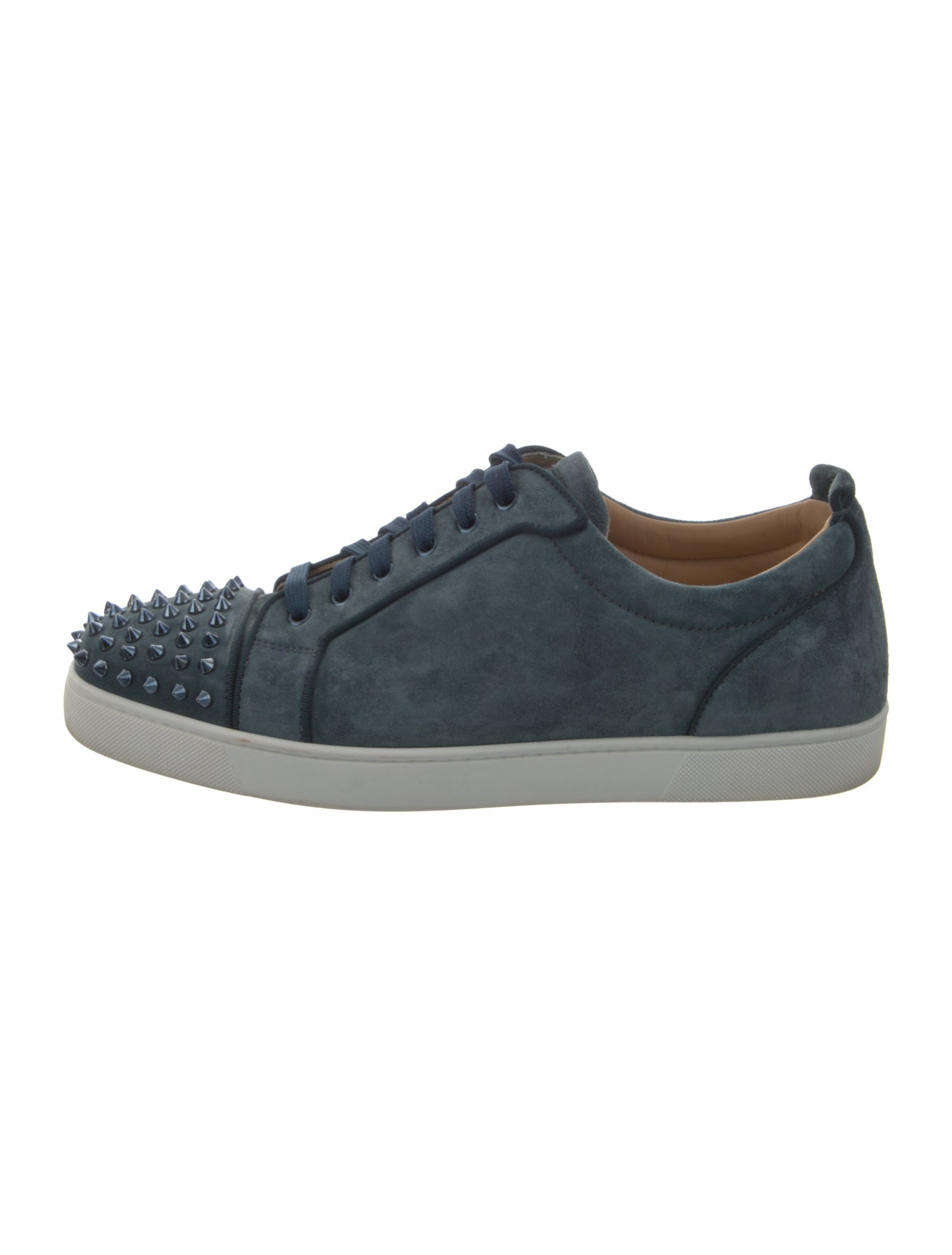 Christian Louboutin Spike Accents Suede Sneakers
