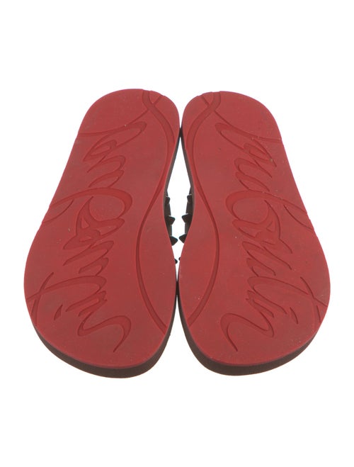 Christian Louboutin Spike Accents Rubber Flip Flops