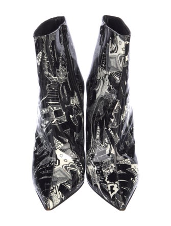 Christian Louboutin Patent Leather Printed Pumps