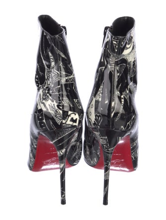 Christian Louboutin Patent Leather Printed Pumps