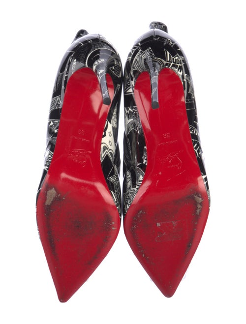 Christian Louboutin Patent Leather Printed Pumps