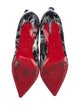 Christian Louboutin Patent Leather Printed Pumps