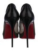Christian Louboutin Mesh Leather Trim Embellishment Pumps