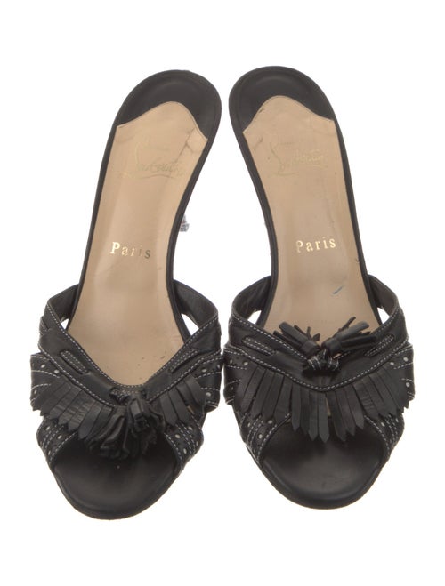 Christian Louboutin Leather Slides