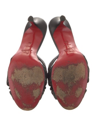 Christian Louboutin Leather Slides