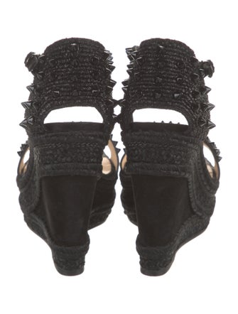 Christian Louboutin Spike Accents Suede Espadrilles