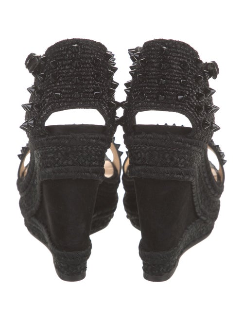 Christian Louboutin Spike Accents Suede Espadrilles